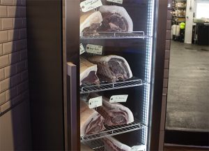 Meat aging cases of all sizes